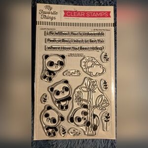 My Favorite Things Clear Stamps with Die Cuts - Panda Designs